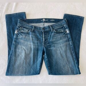 7 For All Mankind Women ankle Leg Jeans - Blue